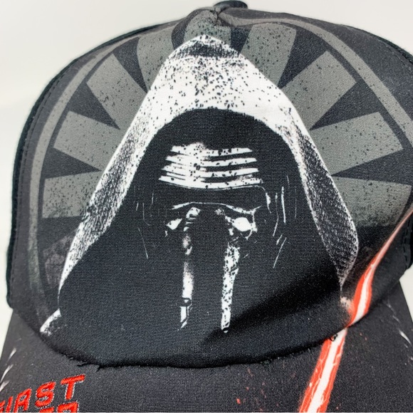 Kid’s NEW Star Wars Embroidered First Order Adjustable Snapback Cap Hat Black - Picture 4 of 9